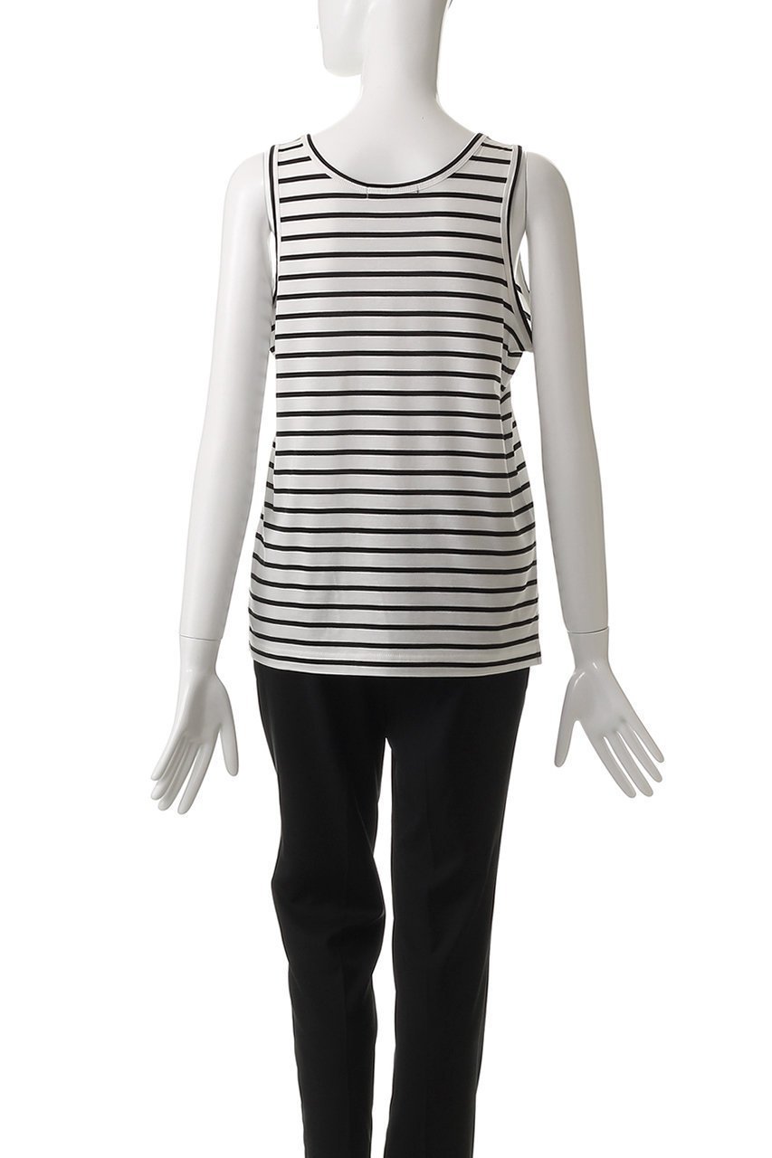 【ミズイロ インド/mizuiro ind】のtank top トップ 人気、トレンドファッション・服の通販 founy(ファニー) 　ファッション　Fashion　レディースファッション　Fashion for Women　トップス・カットソー　Cut & Sew Tops　キャミソール&ノースリーブ　Camisoles & Sleeveless Tops　シャツ・ブラウス・オフィスカジュアル　Elegant Blouses & Button-Ups　ロングTシャツ・Tシャツ　Longline T-Shirts & Tees　カットソー・ベーシックTシャツ　Cut-and-Sewn Tops / Stretch Tees & Basics　インナー　Innerwear　キャミソール　Camisole, Spaghetti Strap Top　シンプル　Simple, Minimal　ジャケット　Jacket, Outerwear　タンク　Tank Top, Sleeveless Top　ボーダー　Border, Stripe　モノトーン　Monotone, Black and White　夏　Summer　other-4|ID: prp329100004486866 ipo3291000000032809317