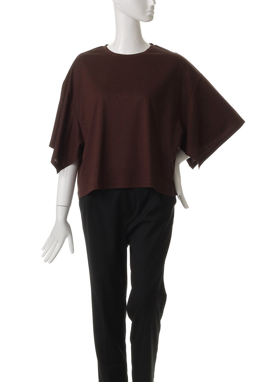 【エリオポール/heliopole】のスリットスリーブ TEE 人気、トレンドファッション・服の通販 founy(ファニー) 　ファッション　Fashion　レディースファッション　WOMEN　トップス・カットソー　Tops/Tshirt　シャツ/ブラウス　Shirts/Blouses　ロング / Tシャツ　T-Shirts　カットソー　Cut and Sewn　ショート　Short　シンプル　Simple　スリット　Slit　スリーブ　Sleeve　バランス　Balance　エレガント 上品　Elegant　再入荷　Restock/Back In Stock/Re Arrival　夏　Summer　other-2|ID: prp329100004486870 ipo3291000000031630547
