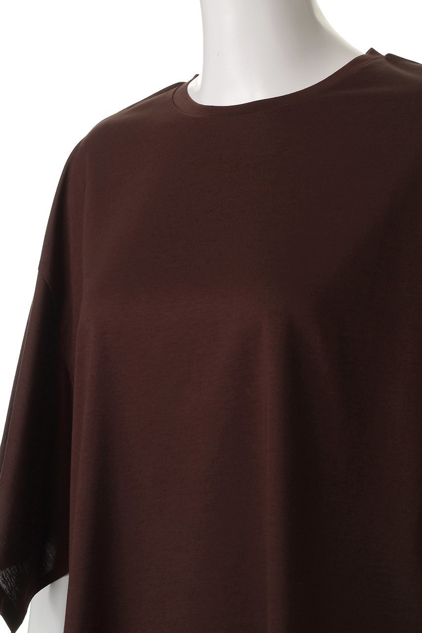 【エリオポール/heliopole】のスリットスリーブ TEE 人気、トレンドファッション・服の通販 founy(ファニー) 　ファッション　Fashion　レディースファッション　Fashion for Women　トップス・カットソー　Cut & Sew Tops　シャツ・ブラウス・オフィスカジュアル　Elegant Blouses & Button-Ups　ロングTシャツ・Tシャツ　Longline T-Shirts & Tees　カットソー・ベーシックTシャツ　Cut-and-Sewn Tops / Stretch Tees & Basics　ショート　Short, Short Length　シンプル　Simple, Minimal　スリット　Slit, Slit Detail　スリーブ　Sleeve, Long Sleeve / Short Sleeve　バランス　Balance, Style Balance　エレガント 上品　Elegant　夏　Summer　other-5|ID: prp329100004486870 ipo3291000000032842743