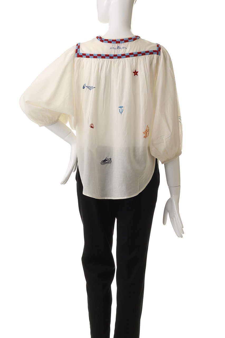 【マザー/MOTHER】のスキッパーシアーブラウス(WPW) 人気、トレンドファッション・服の通販 founy(ファニー) 　ファッション　Fashion　レディースファッション　Fashion for Women　トップス・カットソー　Cut & Sew Tops　シャツ・ブラウス・オフィスカジュアル　Elegant Blouses & Button-Ups　シアー　Sheer, See-Through　ショート　Short, Short Length　スキッパー　Skipper, Open Collar　スリーブ　Sleeve, Long Sleeve / Short Sleeve　チェック　Check, Plaid, Tartan　トレンド　Trend, Trending Now　ブロック　Block, Solid Block Pattern　リボン　Ribbon, Bow　再入荷　Restock / Back in Stock　夏　Summer　春　Spring　S/S・春夏　SS, Spring/Summer, Warm Season　other-4|ID: prp329100004486880 ipo3291000000032629716