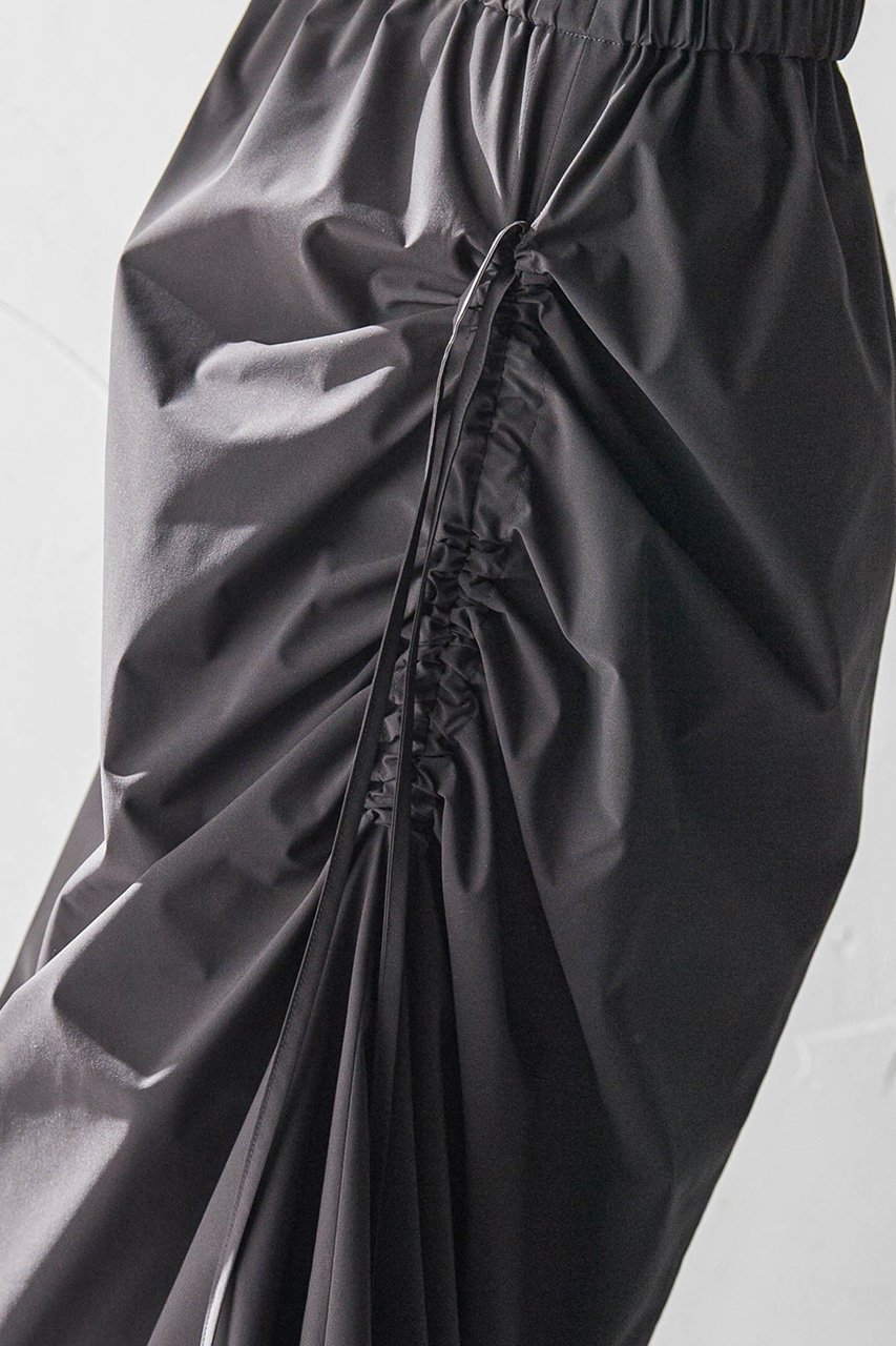 【エッセン ロートレアモン/ESSEN LAUTREAMONT】のポリエステルストレッチ撥水加工スカート 人気、トレンドファッション・服の通販 founy(ファニー) 　ファッション　Fashion　レディースファッション　Fashion for Women　スカート　Skirts　ロングスカート　Long Skirts / Maxi & Midi Skirts　ギャザー　Gathered, Ruffled　ストレッチ　Stretch, Stretchy Fabric　タイプライター　Typewriter Fabric, Crisp Cotton　バルーン　Balloon, Balloon Silhouette　フォルム　Silhouette, Form　ロング　Long, Long-Length　再入荷　Restock / Back in Stock　other-3|ID: prp329100004486925 ipo3291000000032807013