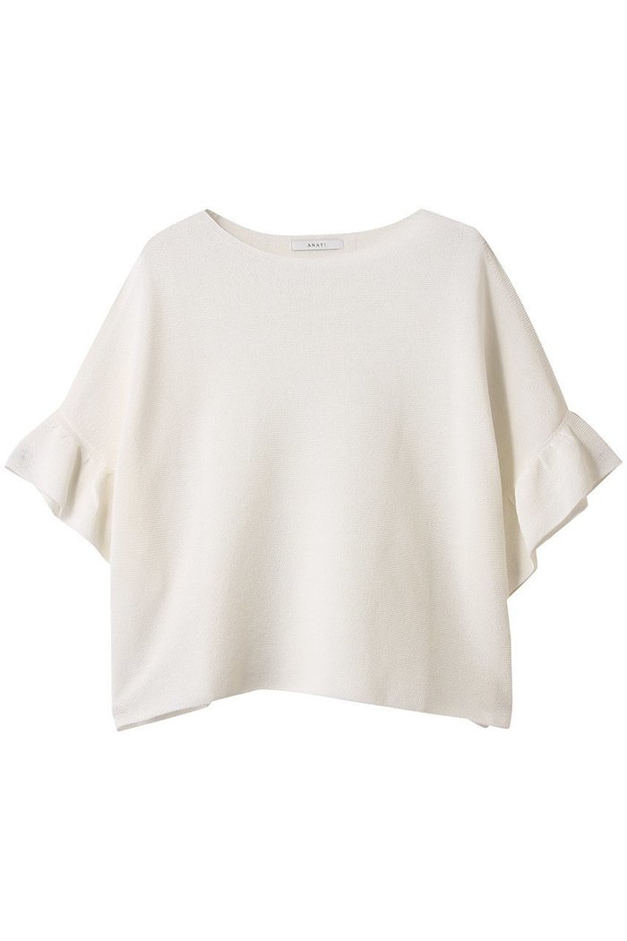 【アナイ/ANAYI】の和紙ガーターフリル袖プルオーバー インテリア・キッズ・メンズ・レディースファッション・服の通販 founy(ファニー) https://founy.com/ ファッション Fashion レディースファッション Fashion for Women トップス・カットソー Cut & Sew Tops ニット Knit Tops & Sweaters カジュアルプルオーバー・ニットトップス Pullovers & Knit Tops / Casual Pullovers ボリューム袖・フリルスリーブブラウス Voluminous & Ruffle Sleeves / Puffy Sleeve Tops ギャザー Gathered, Ruffled フリル Frill, Ruffle ボトム Bottoms, Lower Wear ワイド Wide, Wide Fit |ID: prp329100004486930 ipo3291000000032809879