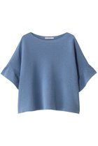 【アナイ/ANAYI】の和紙ガーターフリル袖プルオーバー 人気、トレンドファッション・服の通販 founy(ファニー) ファッション Fashion レディースファッション Fashion for Women トップス・カットソー Cut & Sew Tops ニット Knit Tops & Sweaters カジュアルプルオーバー・ニットトップス Pullovers & Knit Tops / Casual Pullovers ボリューム袖・フリルスリーブブラウス Voluminous & Ruffle Sleeves / Puffy Sleeve Tops ギャザー Gathered, Ruffled フリル Frill, Ruffle ボトム Bottoms, Lower Wear ワイド Wide, Wide Fit thumbnail ブルー|ID: prp329100004486930 ipo3291000000032809883
