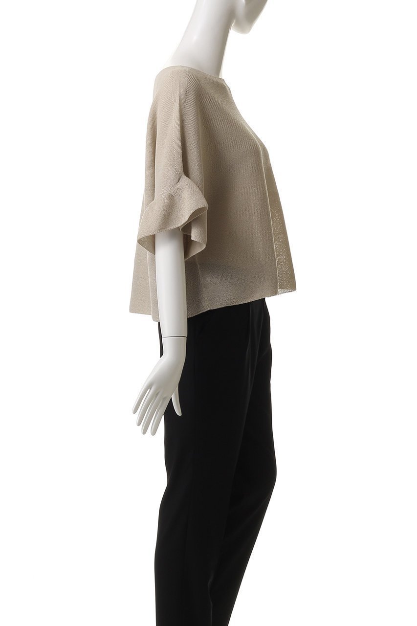 【アナイ/ANAYI】の和紙ガーターフリル袖プルオーバー 人気、トレンドファッション・服の通販 founy(ファニー) 　ファッション　Fashion　レディースファッション　Fashion for Women　トップス・カットソー　Cut & Sew Tops　ニット　Knit Tops & Sweaters　カジュアルプルオーバー・ニットトップス　Pullovers & Knit Tops / Casual Pullovers　ボリューム袖・フリルスリーブブラウス　Voluminous & Ruffle Sleeves / Puffy Sleeve Tops　ギャザー　Gathered, Ruffled　フリル　Frill, Ruffle　ボトム　Bottoms, Lower Wear　ワイド　Wide, Wide Fit　other-3|ID: prp329100004486930 ipo3291000000032809885