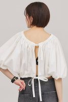 【カレンソロジー/Curensology】のギャザーボレロブラウス 人気、トレンドファッション・服の通販 founy(ファニー) ファッション Fashion レディースファッション Ladies' Fashion Online アウター Coat Outerwear ボレロ Bolero jackets トップス・カットソー Tops/Tshirt シャツ/ブラウス Shirts/Blouses ショート Short スリーブ Sleeve タイプライター Typewriter フロント Front ボレロ Bolero リボン Ribbon ワッシャー Washer 再入荷 Restock/Back In Stock/Re Arrival 夏 Summer 日本製 Made In Japan |ID:prp329100004486935