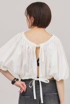 【カレンソロジー/Curensology】のギャザーボレロブラウス ホワイト|ID: prp329100004486935 ipo3291000000032614571