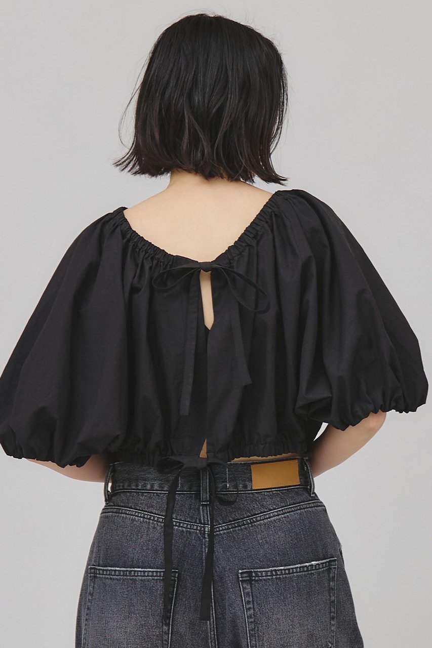 【カレンソロジー/Curensology】のギャザーボレロブラウス インテリア・キッズ・メンズ・レディースファッション・服の通販 founy(ファニー) 　ファッション　Fashion　レディースファッション　Fashion for Women　アウター　Coat / Outerwear Collection　ボレロ・ショート丈ジャケット / ドレス羽織りに　Boleros & Short Jackets　トップス・カットソー　Cut & Sew Tops　シャツ・ブラウス・オフィスカジュアル　Elegant Blouses & Button-Ups　ショート　Short, Short Length　スリーブ　Sleeve, Long Sleeve / Short Sleeve　タイプライター　Typewriter Fabric, Crisp Cotton　フロント　Front, Front Design　ボレロ　Bolero, Short Cardigan　リボン　Ribbon, Bow　ワッシャー　Washer, Crinkled Finish　夏　Summer　日本製　Made In Japan　ブラック|ID: prp329100004486935 ipo3291000000032614572