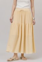 【カレンソロジー/Curensology】のリネンミックスニットスカート 人気、トレンドファッション・服の通販 founy(ファニー) ファッション Fashion レディースファッション Ladies' Fashion Online スカート Skirt ロングスカート Long Skirt おすすめ Recommend アクセサリー Accessories ギャザー Gather セットアップ Set Up ペチコート Petticoat リネン Linen ロング Long 再入荷 Restock/Back In Stock/Re Arrival |ID:prp329100004486939