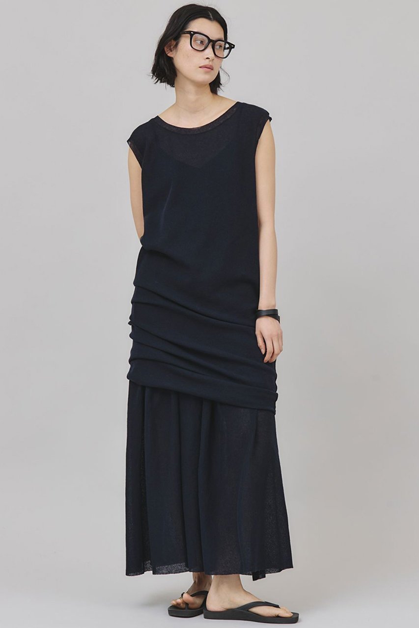 【カレンソロジー/Curensology】のリネンミックスニットスカート 人気、トレンドファッション・服の通販 founy(ファニー) 　ファッション　Fashion　レディースファッション　Fashion for Women　スカート　Skirts　ロングスカート　Long Skirts / Maxi & Midi Skirts　おすすめ　Recommended / Our Picks　アクセサリー　Fashion Accessories　ギャザー　Gathered, Ruffled　セットアップ　Set-Up, Coordinated Outfit　ペチコート　Petticoat, Underskirt　リネン　Linen, Linen Fabric　ロング　Long, Long-Length　再入荷　Restock / Back in Stock　other-5|ID: prp329100004486939 ipo3291000000032614597