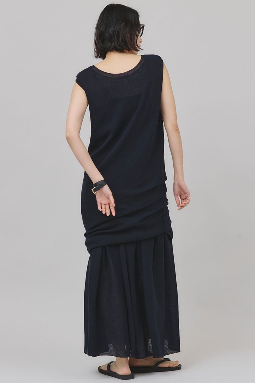 【カレンソロジー/Curensology】のリネンミックスニットスカート 人気、トレンドファッション・服の通販 founy(ファニー) 　ファッション　Fashion　レディースファッション　Fashion for Women　スカート　Skirts　ロングスカート　Long Skirts / Maxi & Midi Skirts　おすすめ　Recommended / Our Picks　アクセサリー　Fashion Accessories　ギャザー　Gathered, Ruffled　セットアップ　Set-Up, Coordinated Outfit　ペチコート　Petticoat, Underskirt　リネン　Linen, Linen Fabric　ロング　Long, Long-Length　再入荷　Restock / Back in Stock　other-7|ID: prp329100004486939 ipo3291000000032614599