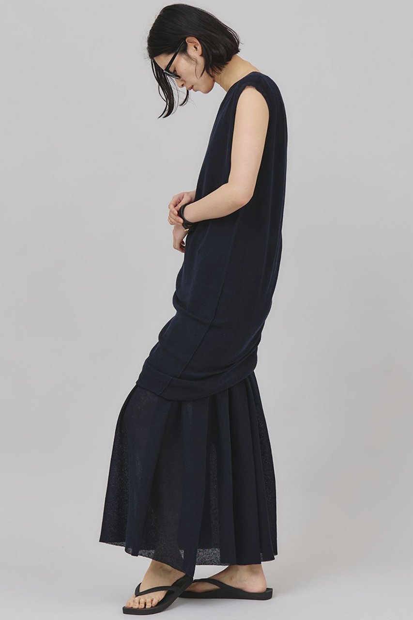 【カレンソロジー/Curensology】のレイヤードリネンニットプルオーバー 人気、トレンドファッション・服の通販 founy(ファニー) 　ファッション　Fashion　レディースファッション　Fashion for Women　トップス・カットソー　Cut & Sew Tops　ニット　Knit Tops & Sweaters　カジュアルプルオーバー・ニットトップス　Pullovers & Knit Tops / Casual Pullovers　おすすめ　Recommended / Our Picks　ストレート　Straight, Straight Cut　セットアップ　Set-Up, Coordinated Outfit　チュニック　Tunic, Long Top　フィット　Fit, Slim Fit　リネン　Linen, Linen Fabric　other-6|ID: prp329100004486941 ipo3291000000032614607