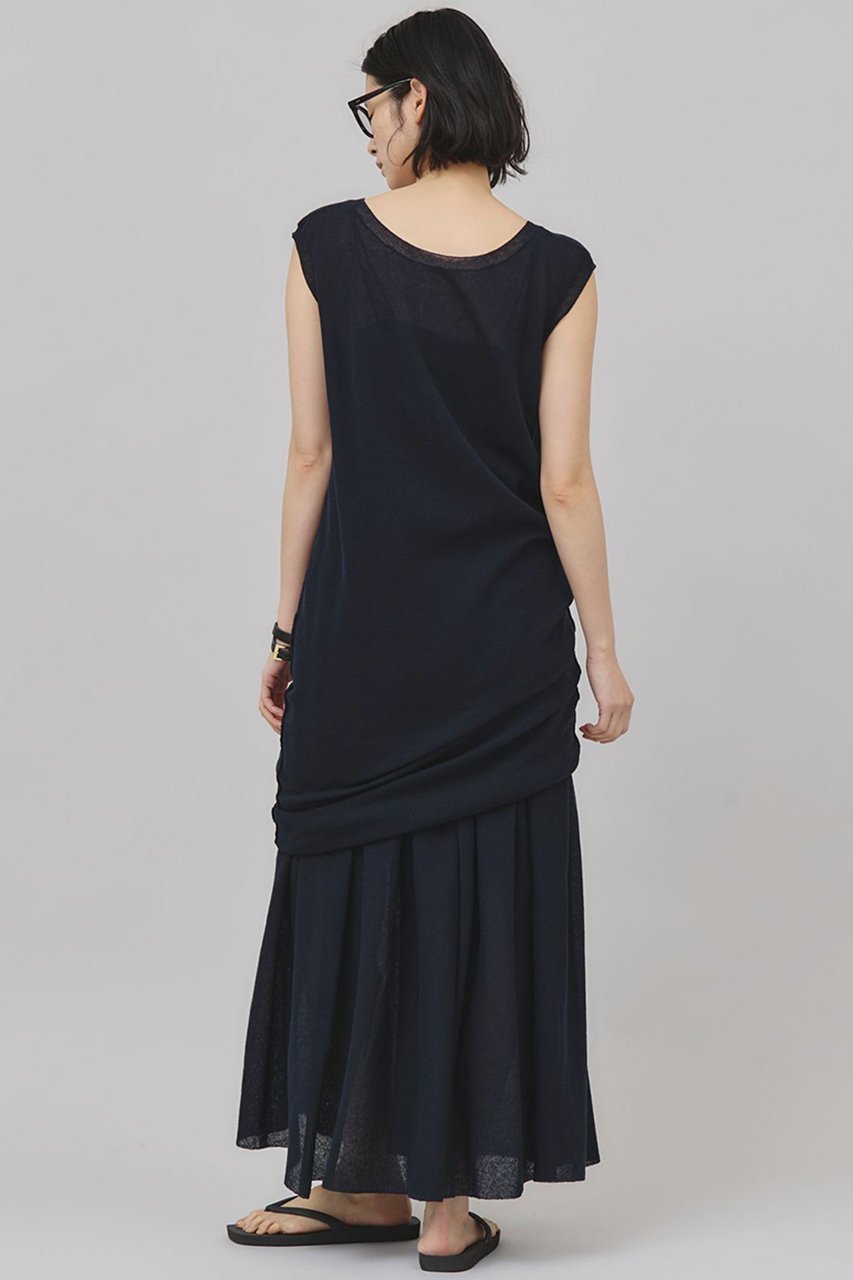【カレンソロジー/Curensology】のレイヤードリネンニットプルオーバー 人気、トレンドファッション・服の通販 founy(ファニー) 　ファッション　Fashion　レディースファッション　Fashion for Women　トップス・カットソー　Cut & Sew Tops　ニット　Knit Tops & Sweaters　カジュアルプルオーバー・ニットトップス　Pullovers & Knit Tops / Casual Pullovers　おすすめ　Recommended / Our Picks　ストレート　Straight, Straight Cut　セットアップ　Set-Up, Coordinated Outfit　チュニック　Tunic, Long Top　フィット　Fit, Slim Fit　リネン　Linen, Linen Fabric　other-7|ID: prp329100004486941 ipo3291000000032614608