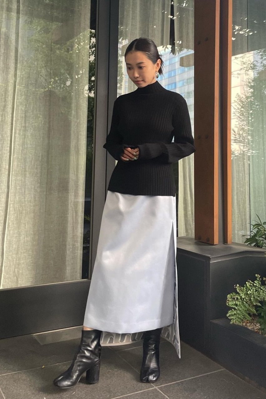【アドーア/ADORE】のボンディングサテンスカート 人気、トレンドファッション・服の通販 founy(ファニー) 　ファッション　Fashion　レディースファッション　Fashion for Women　スカート　Skirts　ロングスカート　Long Skirts / Maxi & Midi Skirts　サテン　Satin, Glossy Fabric　シンプル　Simple, Minimal　ストレート　Straight, Straight Cut　スリット　Slit, Slit Detail　センター　Center, Center Line　フロント　Front, Front Design　プリント　Print, Printed Pattern　ボンディング　Bonding, Bonded Fabric　ロング　Long, Long-Length　other-8|ID: prp329100004486957 ipo3291000000032944481