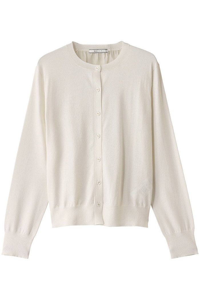 【ベイジ,/BEIGE,】のNADIA(ナディア)/バックオーガンジークルーネックカーディガン インテリア・キッズ・メンズ・レディースファッション・服の通販 founy(ファニー) https://founy.com/ ファッション Fashion レディースファッション Fashion for Women トップス・カットソー Cut & Sew Tops ニット Knit Tops & Sweaters カーディガン・羽織り Layered Style Cardigans エアリー Airy Texture オーガンジー Organza Fabric カーディガン Cardigan, Knitwear エレガント 上品 Elegant 夏 Summer 定番 Standard, Basic Item 春 Spring S/S・春夏 SS, Spring/Summer, Warm Season |ID: prp329100004486969 ipo3291000000036062361