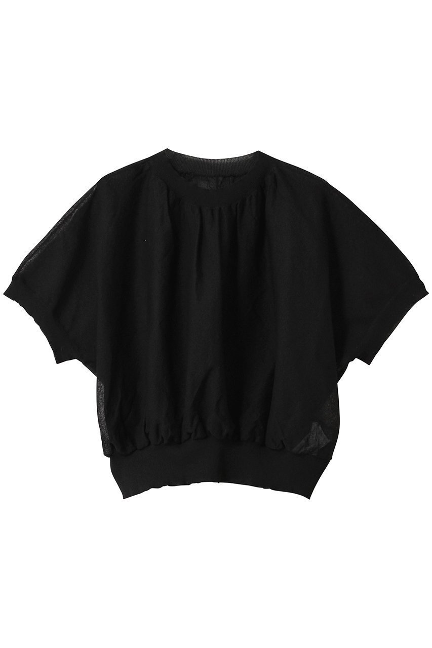 【ベイジ,/BEIGE,】のLUPINUS(ルピナス)/リネン混半袖プルオーバーギャザーニット インテリア・キッズ・メンズ・レディースファッション・服の通販 founy(ファニー) ファッション Fashion レディースファッション Fashion for Women トップス・カットソー Cut & Sew Tops ニット Knit Tops & Sweaters カジュアルプルオーバー・ニットトップス Pullovers & Knit Tops / Casual Pullovers ギャザー Gathered, Ruffled コンパクト Compact, Small Size シアー Sheer, See-Through シンプル Simple, Minimal バランス Balance, Style Balance ボトム Bottoms, Lower Wear リネン Linen, Linen Fabric エレガント 上品 Elegant 半袖 Short Sleeve, Half Sleeve Black|ID: prp329100004486970 ipo3291000000035066301