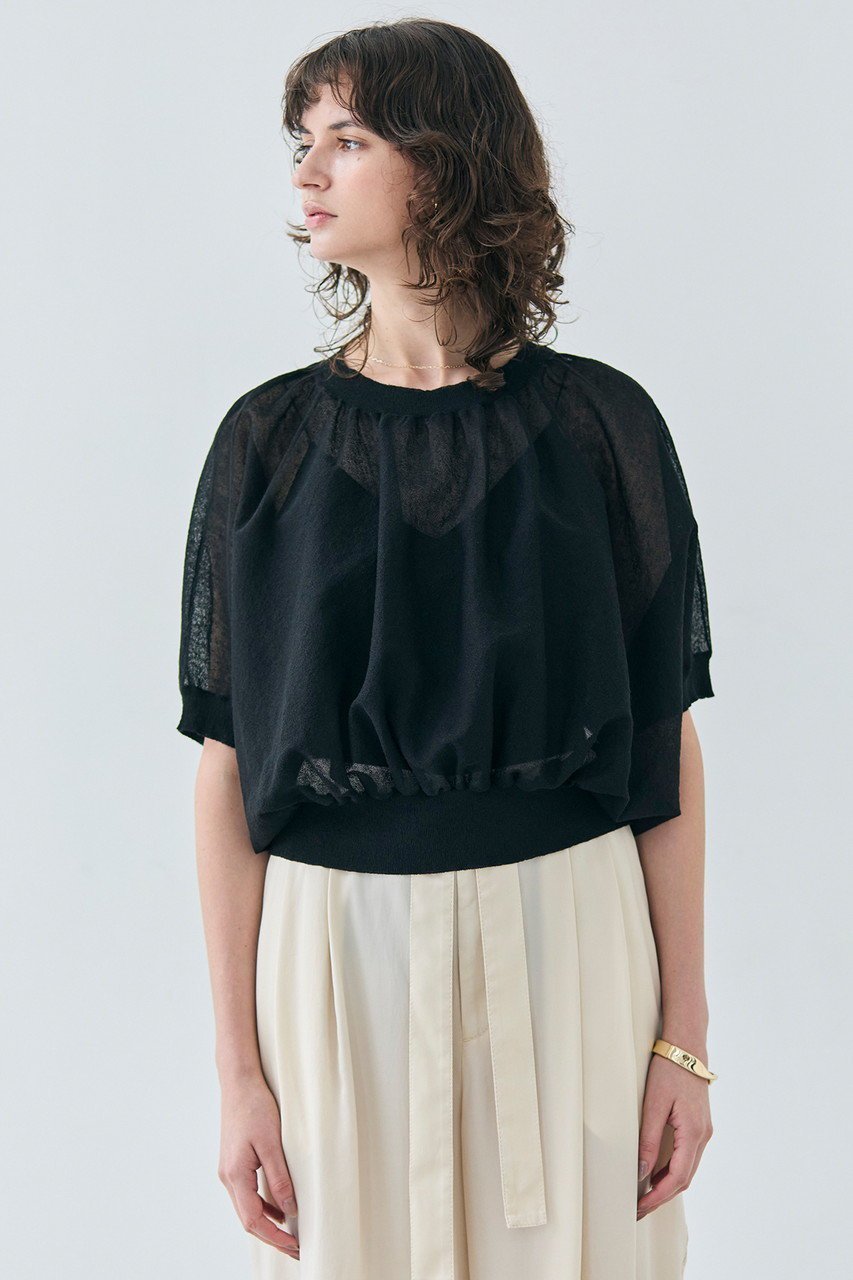 【ベイジ,/BEIGE,】のLUPINUS(ルピナス)/リネン混半袖プルオーバーギャザーニット 人気、トレンドファッション・服の通販 founy(ファニー) ファッション Fashion レディースファッション Fashion for Women トップス・カットソー Cut & Sew Tops ニット Knit Tops & Sweaters カジュアルプルオーバー・ニットトップス Pullovers & Knit Tops / Casual Pullovers ギャザー Gathered, Ruffled コンパクト Compact, Small Size シアー Sheer, See-Through シンプル Simple, Minimal バランス Balance, Style Balance ボトム Bottoms, Lower Wear リネン Linen, Linen Fabric エレガント 上品 Elegant 半袖 Short Sleeve, Half Sleeve other-7|ID: prp329100004486970 ipo3291000000035066309