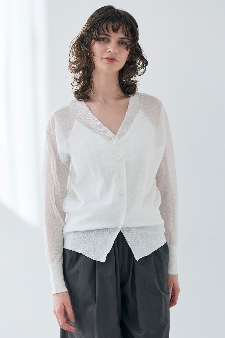 【ベイジ,/BEIGE,】のLUPINUS(ルピナス)/前後2WAYシアーニットカーディガン 人気、トレンドファッション・服の通販 founy(ファニー) 　ファッション　Fashion　レディースファッション　Fashion for Women　トップス・カットソー　Cut & Sew Tops　ニット　Knit Tops & Sweaters　カーディガン・羽織り　Layered Style Cardigans　カーディガン　Cardigan, Knitwear　シアー　Sheer, See-Through　スタンダード　Standard, Basic　フロント　Front, Front Design　ミドル　Middle Length, Mid Height　夏　Summer　春　Spring　S/S・春夏　SS, Spring/Summer, Warm Season　other-8|ID: prp329100004486971 ipo3291000000035880508