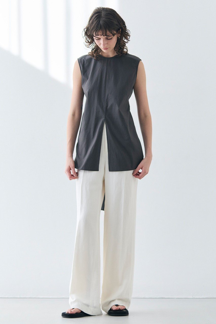 【ベイジ,/BEIGE,】のMALLOW(マロウ)/バックリボンコットンノースリーブブラウス 人気、トレンドファッション・服の通販 founy(ファニー) 　ファッション　Fashion　レディースファッション　Fashion for Women　トップス・カットソー　Cut & Sew Tops　キャミソール&ノースリーブ　Camisoles & Sleeveless Tops　シャツ・ブラウス・オフィスカジュアル　Elegant Blouses & Button-Ups　ノースリーブ　Sleeveless, No-Sleeve　フレア　Flare, Flared　リボン　Ribbon, Bow　エレガント 上品　Elegant　春　Spring　other-6|ID: prp329100004486973 ipo3291000000035569379