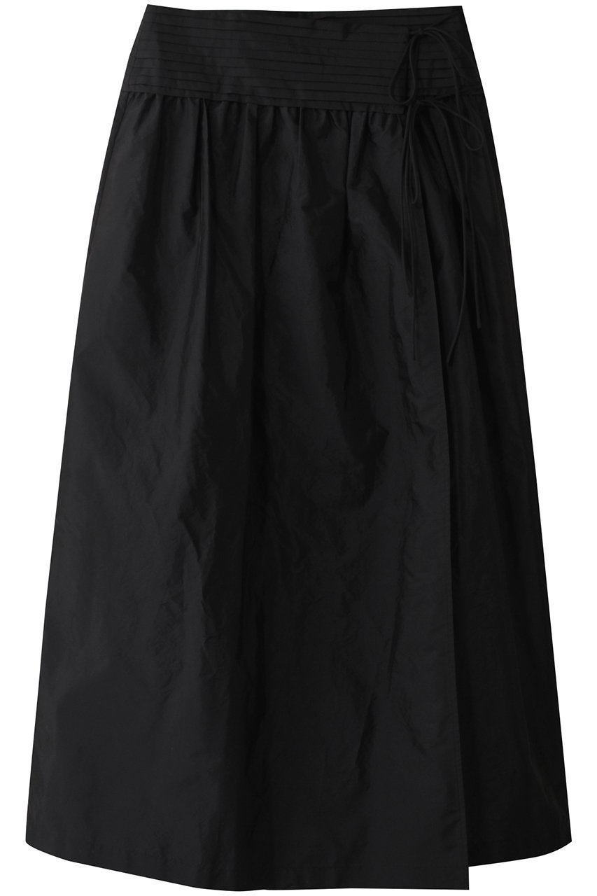 【デパリエ/DEPAREILLE】のワッシャータフタタックスカート インテリア・キッズ・メンズ・レディースファッション・服の通販 founy(ファニー) 　ファッション　Fashion　レディースファッション　Fashion for Women　スカート　Skirts　ロングスカート　Long Skirts / Maxi & Midi Skirts　おすすめ　Recommended / Our Picks　フェミニン　Feminine, Girly　リボン　Ribbon, Bow　ロング　Long, Long-Length　再入荷　Restock / Back in Stock　ブラック|ID: prp329100004486975 ipo3291000000032850273