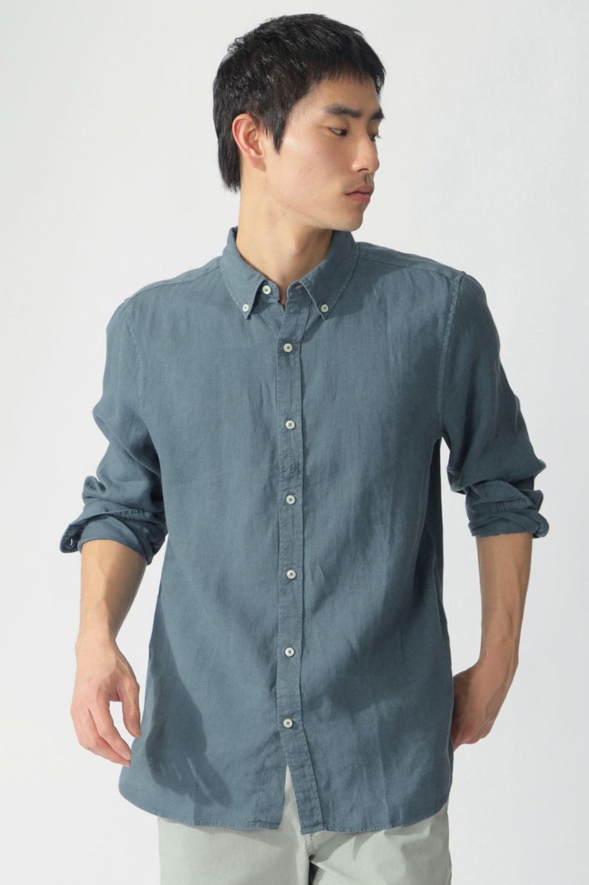 【エコアルフ/ECOALF / MEN】の【MEN】MALIBU シャツ / MALIBUALF SHIRT MAN インテリア・キッズ・メンズ・レディースファッション・服の通販 founy(ファニー) 　ファッション　Fashion　メンズファッション　Fashion for Men　おすすめ　Recommended / Our Picks　なめらか　Smooth, Silky Texture　サマー　Summer, Summer Style　スリーブ　Sleeve, Long Sleeve / Short Sleeve　リゾート　Resort, Vacation Style　リネン　Linen, Linen Fabric　リラックス　Relax, Relaxed Fit　ロング　Long, Long-Length　夏　Summer　春　Spring　グリーン|ID: prp329100004486977 ipo3291000000032836393