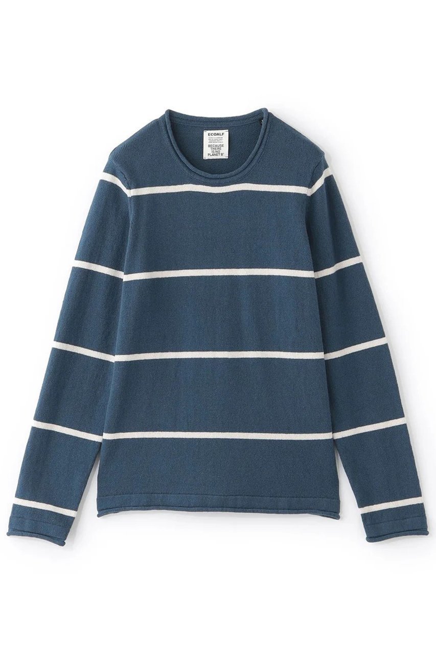 【エコアルフ/ECOALF / MEN】の【MEN】BARCO ボーダー ニット / BARCOALF KNIT MAN 人気、トレンドファッション・服の通販 founy(ファニー) 　ファッション　Fashion　メンズファッション　Fashion for Men　トップス・カットソー　Cut & Sew Tops　ニット・セーター / 定番トップス　Knit Tops & Sweaters　サマー　Summer, Summer Style　ボーダー　Border, Stripe　リゾート　Resort, Vacation Style　エレガント 上品　Elegant　other-2|ID: prp329100004486981 ipo3291000000035320138