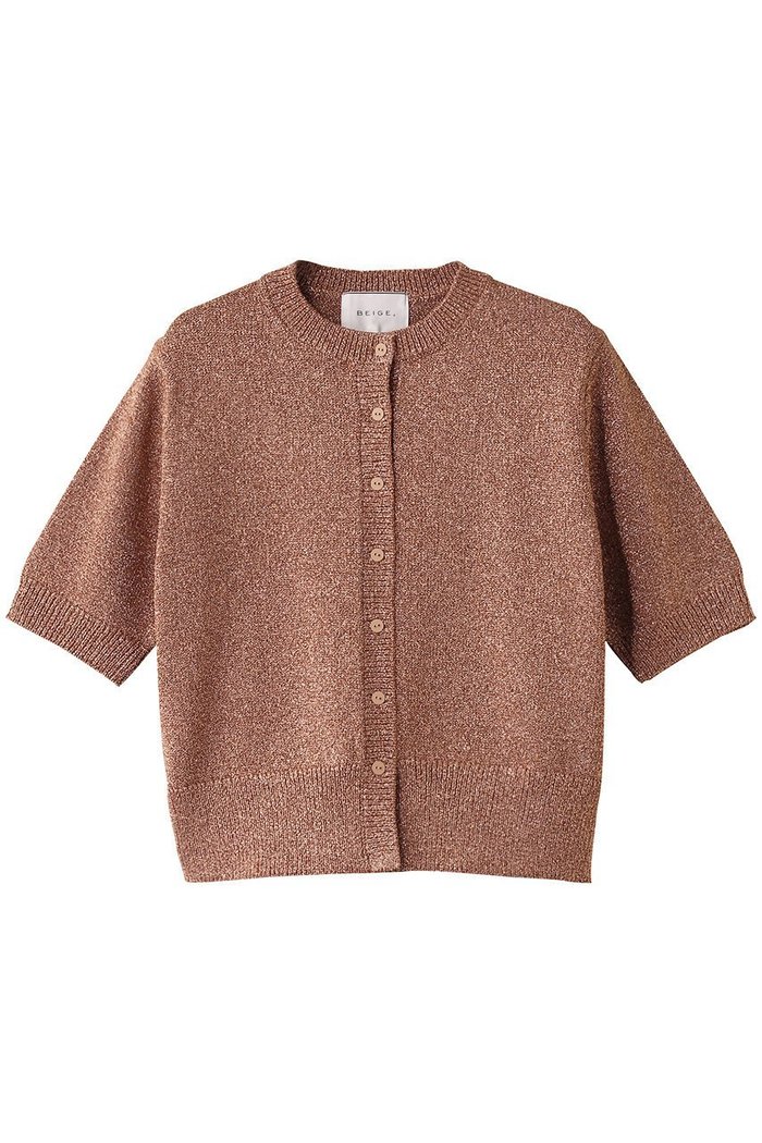 【ベイジ,/BEIGE,】のVANDA(バンダ)/ラメ入りクルーネック半袖カーディガン インテリア・キッズ・メンズ・レディースファッション・服の通販 founy(ファニー) https://founy.com/ ファッション Fashion レディースファッション WOMEN トップス・カットソー Tops/Tshirt ニット Knit Tops カーディガン Cardigans プルオーバー Pullover おすすめ Recommend カーディガン Cardigan コンパクト Compact トレンド Trend フロント Front ボトム Bottom ワイド Wide エレガント 上品 Elegant 半袖 Short Sleeve |ID: prp329100004486986 ipo3291000000031631598