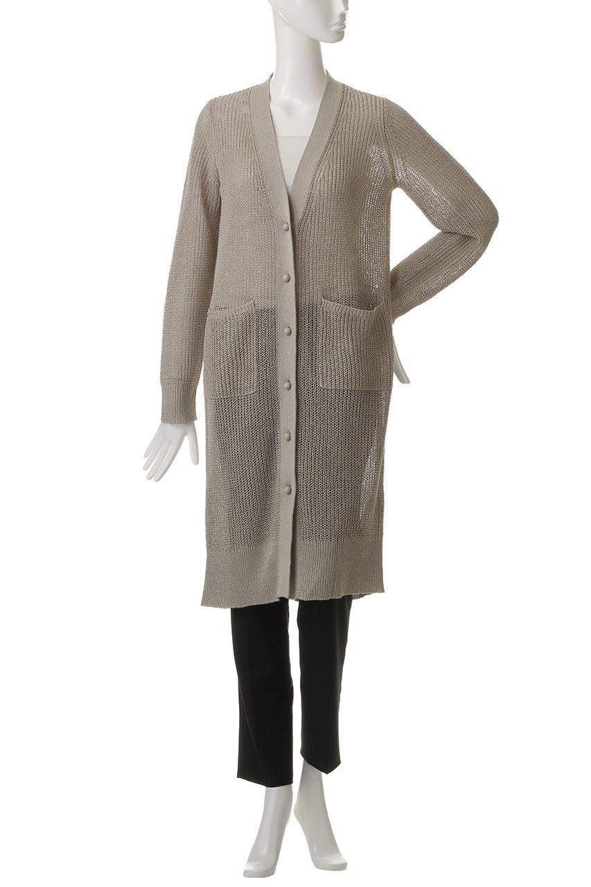 【ベイジ,/BEIGE,】のOPTICAL(オプティカル)/ペーパーヤーンVネックロングカーディガン 人気、トレンドファッション・服の通販 founy(ファニー) 　ファッション　Fashion　レディースファッション　Fashion for Women　トップス・カットソー　Cut & Sew Tops　ニット　Knit Tops & Sweaters　カーディガン・羽織り　Layered Style Cardigans　Vネックトップス　V-Neck Tops / V-Cut Neckline Shirts　カーディガン　Cardigan, Knitwear　リラックス　Relax, Relaxed Fit　ロング　Long, Long-Length　夏　Summer　春　Spring　S/S・春夏　SS, Spring/Summer, Warm Season　other-2|ID: prp329100004486988 ipo3291000000032929203