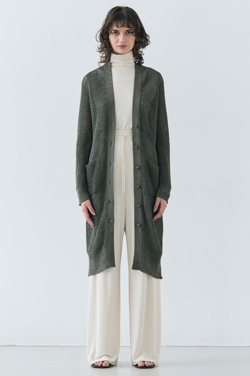 【ベイジ,/BEIGE,】のOPTICAL(オプティカル)/ペーパーヤーンVネックロングカーディガン 人気、トレンドファッション・服の通販 founy(ファニー) 　ファッション　Fashion　レディースファッション　Fashion for Women　トップス・カットソー　Cut & Sew Tops　ニット　Knit Tops & Sweaters　カーディガン・羽織り　Layered Style Cardigans　Vネックトップス　V-Neck Tops / V-Cut Neckline Shirts　カーディガン　Cardigan, Knitwear　リラックス　Relax, Relaxed Fit　ロング　Long, Long-Length　夏　Summer　春　Spring　S/S・春夏　SS, Spring/Summer, Warm Season　other-6|ID: prp329100004486988 ipo3291000000032929240