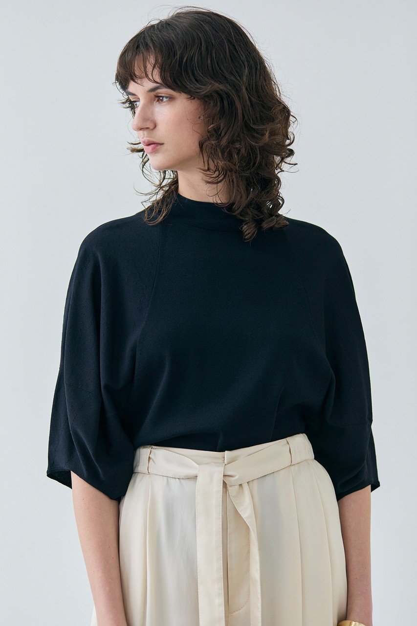 【ベイジ,/BEIGE,】のNADIA(ナディア)/ボリュームスリーブ半袖ボトルネックニット 人気、トレンドファッション・服の通販 founy(ファニー) ファッション Fashion レディースファッション Fashion for Women トップス・カットソー Cut & Sew Tops ニット Knit Tops & Sweaters カジュアルプルオーバー・ニットトップス Pullovers & Knit Tops / Casual Pullovers ボリューム袖・フリルスリーブブラウス Voluminous & Ruffle Sleeves / Puffy Sleeve Tops ストレッチ Stretch, Stretchy Fabric スリーブ Sleeve, Long Sleeve / Short Sleeve ボトルネック Bottle Neck, Mock Neck 半袖 Short Sleeve, Half Sleeve other-7|ID: prp329100004486990 ipo3291000000032929413