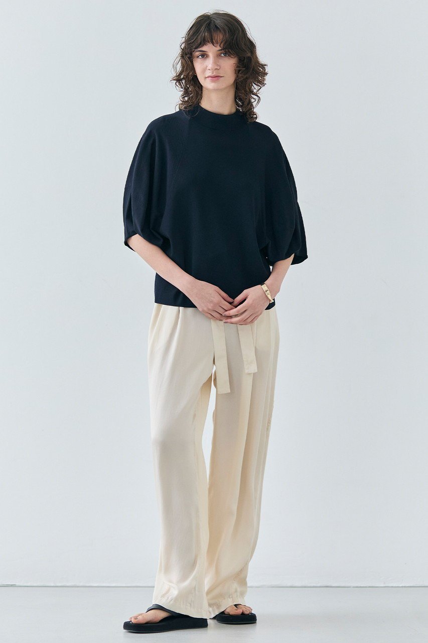 【ベイジ,/BEIGE,】のNADIA(ナディア)/ボリュームスリーブ半袖ボトルネックニット 人気、トレンドファッション・服の通販 founy(ファニー) 　ファッション　Fashion　レディースファッション　Fashion for Women　トップス・カットソー　Cut & Sew Tops　ニット　Knit Tops & Sweaters　カジュアルプルオーバー・ニットトップス　Pullovers & Knit Tops / Casual Pullovers　ボリューム袖・フリルスリーブブラウス　Voluminous & Ruffle Sleeves / Puffy Sleeve Tops　ストレッチ　Stretch, Stretchy Fabric　スリーブ　Sleeve, Long Sleeve / Short Sleeve　ボトルネック　Bottle Neck, Mock Neck　半袖　Short Sleeve, Half Sleeve　other-6|ID: prp329100004486990 ipo3291000000036499275