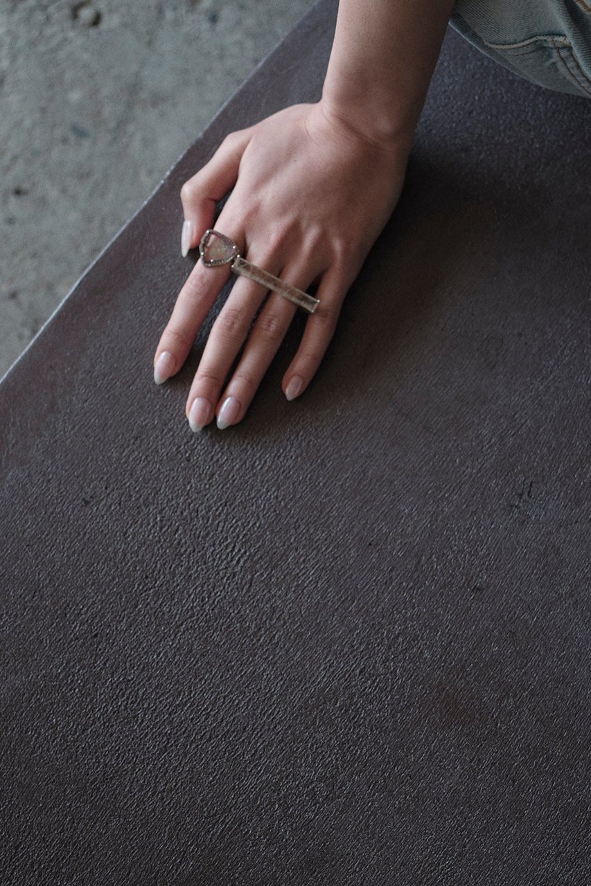 【アドリン ヒュー/Adlin Hue】のRutilated Quartz Double リング 人気、トレンドファッション・服の通販 founy(ファニー) 　ファッション　Fashion　レディースファッション　Fashion for Women　ジュエリー　Jewelry　シルバー　Silver, Metallic Silver　スタイリッシュ　Stylish, Fashionable　ストーン　Stone, Gem-Like　ダブル　Double, Double-Breasted　モダン　Modern, Contemporary　other-2|ID: prp329100004487005 ipo3291000000036080881