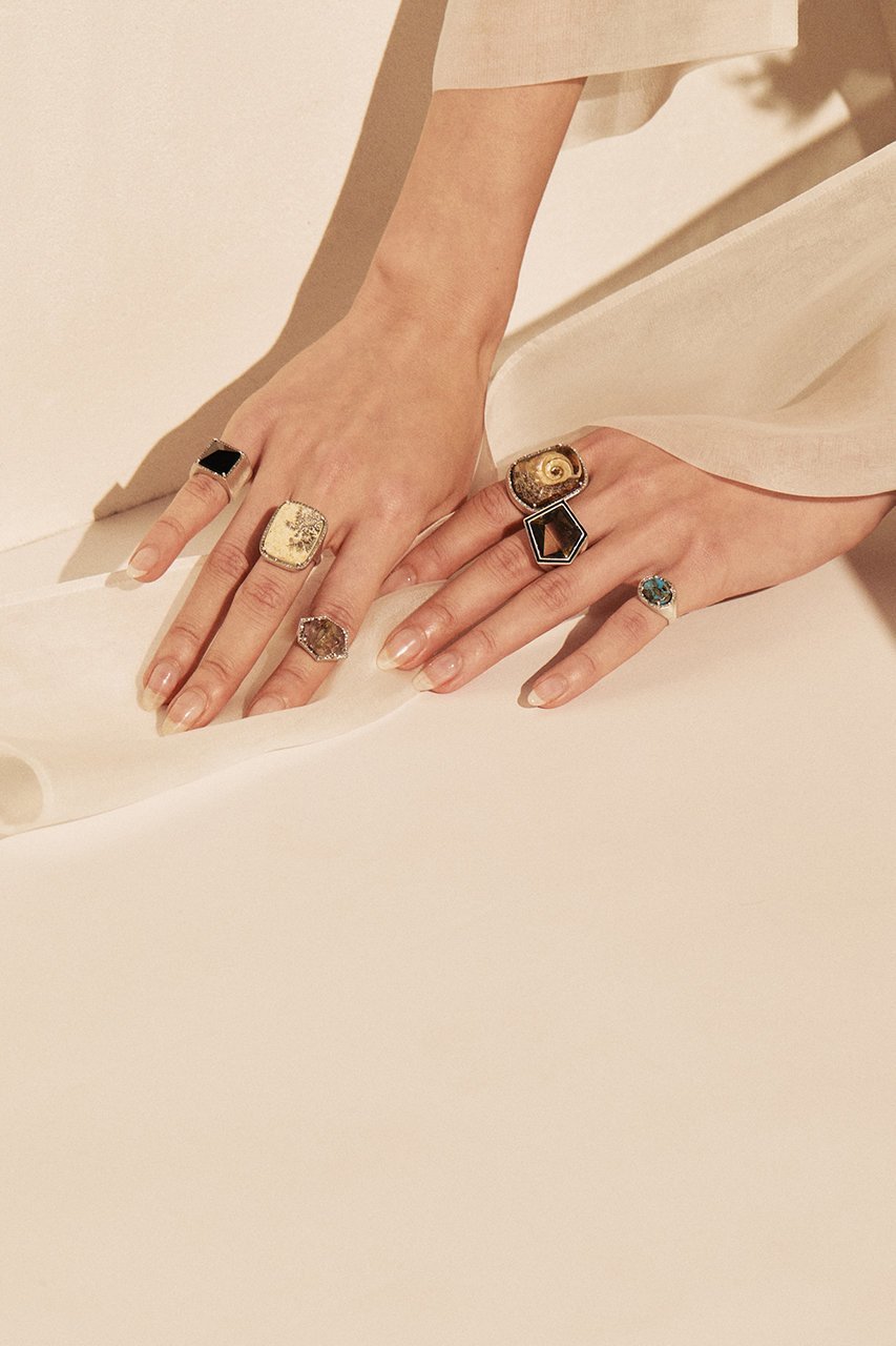 【アドリン ヒュー/Adlin Hue】のOnyx Minya Pinky リング 人気、トレンドファッション・服の通販 founy(ファニー) 　ファッション　Fashion　レディースファッション　Fashion for Women　ジュエリー　Jewelry　ストーン　Stone, Gem-Like　フォルム　Silhouette, Form　モダン　Modern, Contemporary　other-2|ID: prp329100004487007 ipo3291000000035556540