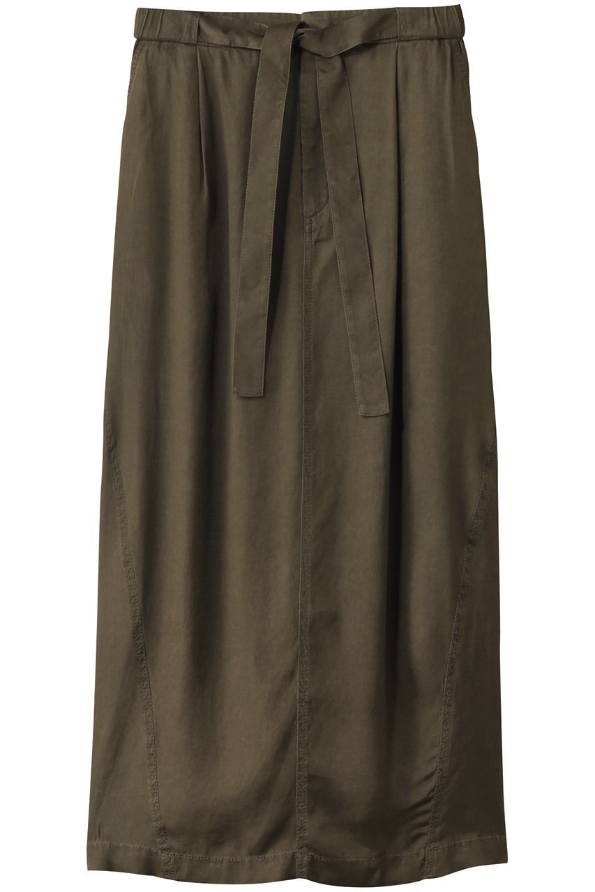 【ベイジ,/BEIGE,】のPAWPAW(ポポー)/ウエストリボンタックスカート インテリア・キッズ・メンズ・レディースファッション・服の通販 founy(ファニー) 　ファッション　Fashion　レディースファッション　Fashion for Women　スカート　Skirts　ロングスカート　Long Skirts / Maxi & Midi Skirts　ストレート　Straight, Straight Cut　リボン　Ribbon, Bow　ロング　Long, Long-Length　Khaki|ID: prp329100004487011 ipo3291000000035056580