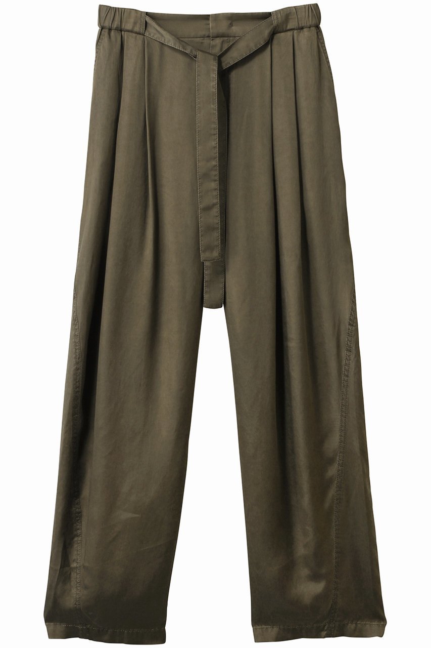 【ベイジ,/BEIGE,】のPAWPAW(ポポー)/ウエストリボンタックワイドパンツ インテリア・キッズ・メンズ・レディースファッション・服の通販 founy(ファニー) 　ファッション　Fashion　レディースファッション　Fashion for Women　パンツ　Pants & Trousers　ストレート　Straight, Straight Cut　リボン　Ribbon, Bow　リラックス　Relax, Relaxed Fit　ワイド　Wide, Wide Fit　エレガント 上品　Elegant　Khaki|ID: prp329100004487012 ipo3291000000032903647