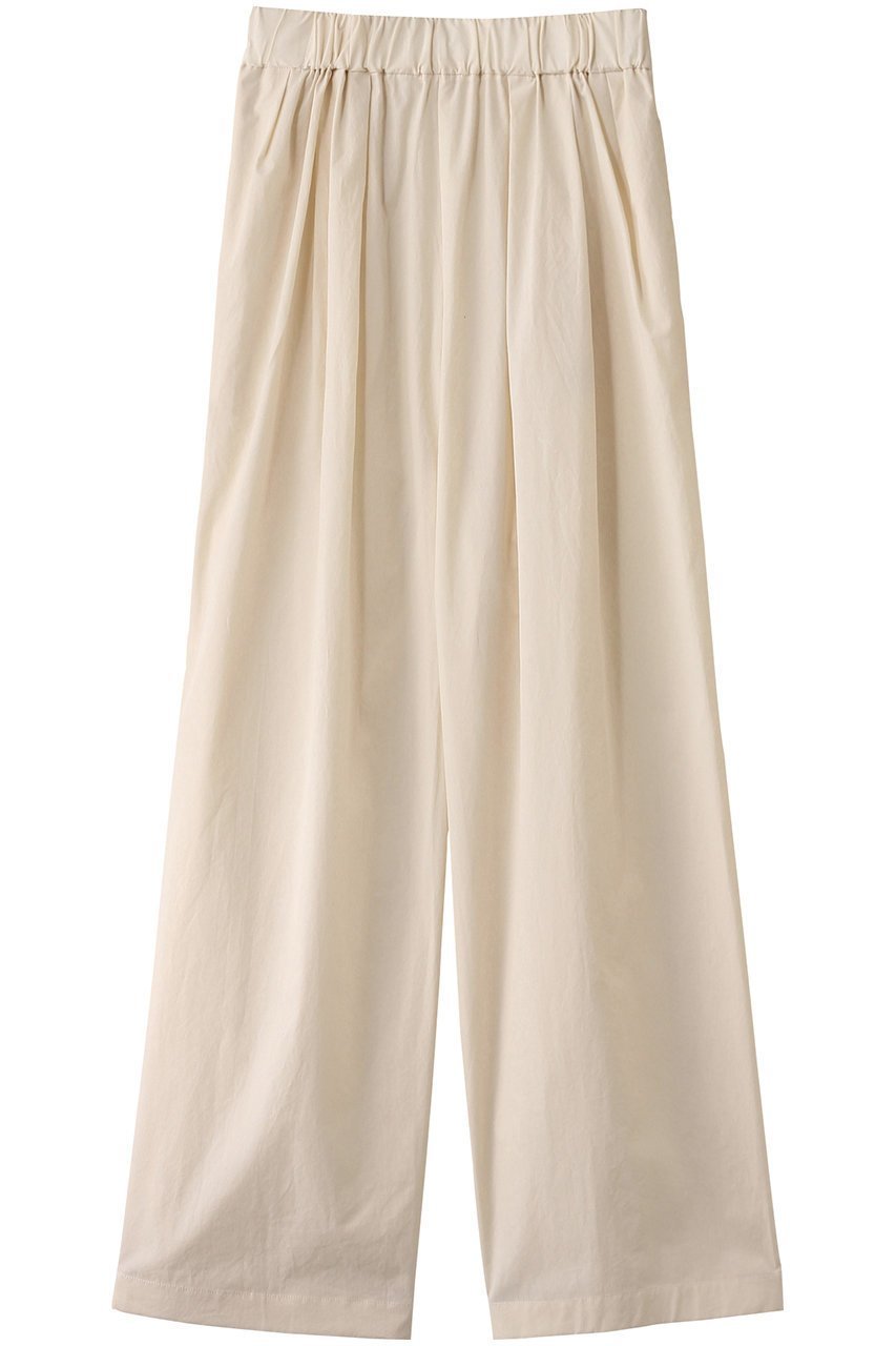 【ベイジ,/BEIGE,】のMALLOW(マロウ)/コットンイージーワイドパンツ インテリア・キッズ・メンズ・レディースファッション・服の通販 founy(ファニー) 　ファッション　Fashion　レディースファッション　Fashion for Women　パンツ　Pants & Trousers　ギャザー　Gathered, Ruffled　スニーカー　Sneakers, Trainers　ファブリック　Fabric, Textile　ワイド　Wide, Wide Fit　Meringue|ID: prp329100004487013 ipo3291000000032903672