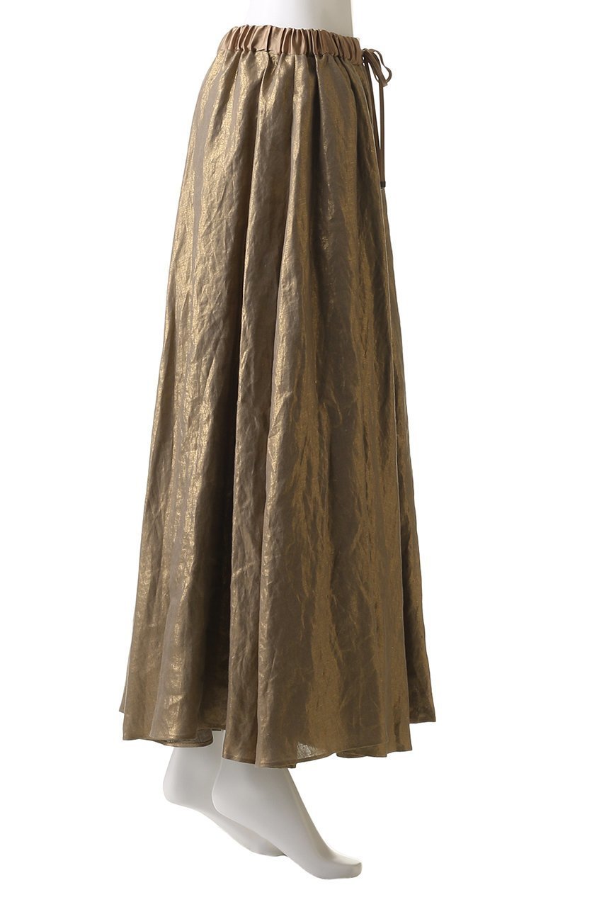 【ヒューエルミュージアム/hueLe Museum】の【STUMBLY】Foil Printed Skirt 人気、トレンドファッション・服の通販 founy(ファニー) 　ファッション　Fashion　レディースファッション　Fashion for Women　スカート　Skirts　ロングスカート　Long Skirts / Maxi & Midi Skirts　エレガント 上品　Elegant　シンプル　Simple, Minimal　ドローストリング　Drawstring, Pull Cord　フィット　Fit, Slim Fit　フレア　Flare, Flared　プリント　Print, Printed Pattern　メタリック　Metallic, Shiny Finish　ロング　Long, Long-Length　other-3|ID: prp329100004487016 ipo3291000000032824290