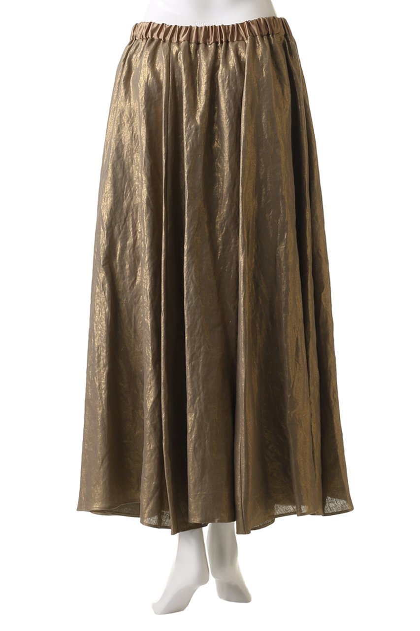 【ヒューエルミュージアム/hueLe Museum】の【STUMBLY】Foil Printed Skirt 人気、トレンドファッション・服の通販 founy(ファニー) 　ファッション　Fashion　レディースファッション　Fashion for Women　スカート　Skirts　ロングスカート　Long Skirts / Maxi & Midi Skirts　エレガント 上品　Elegant　シンプル　Simple, Minimal　ドローストリング　Drawstring, Pull Cord　フィット　Fit, Slim Fit　フレア　Flare, Flared　プリント　Print, Printed Pattern　メタリック　Metallic, Shiny Finish　ロング　Long, Long-Length　other-4|ID: prp329100004487016 ipo3291000000032824291