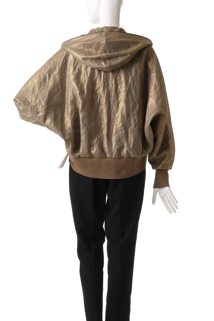 【ヒューエルミュージアム/hueLe Museum】の【STUMBLY】Foil Printed Zip Up 人気、トレンドファッション・服の通販 founy(ファニー) 　ファッション　Fashion　レディースファッション　Fashion for Women　トップス・カットソー　Cut & Sew Tops　シャツ・ブラウス・オフィスカジュアル　Elegant Blouses & Button-Ups　ショルダー　Shoulder, Shoulder Strap　スリーブ　Sleeve, Long Sleeve / Short Sleeve　ドロップ　Drop Shoulder, Dropped Style　フォルム　Silhouette, Form　プリント　Print, Printed Pattern　メタリック　Metallic, Shiny Finish　ロング　Long, Long-Length　ワイド　Wide, Wide Fit　other-4|ID: prp329100004487017 ipo3291000000036071062