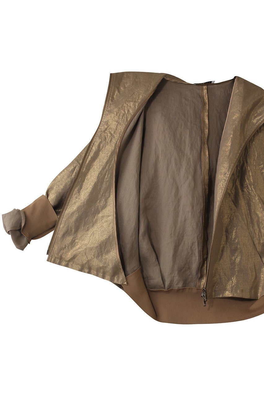 【ヒューエルミュージアム/hueLe Museum】の【STUMBLY】Foil Printed Zip Up 人気、トレンドファッション・服の通販 founy(ファニー) 　ファッション　Fashion　レディースファッション　Fashion for Women　トップス・カットソー　Cut & Sew Tops　シャツ・ブラウス・オフィスカジュアル　Elegant Blouses & Button-Ups　ショルダー　Shoulder, Shoulder Strap　スリーブ　Sleeve, Long Sleeve / Short Sleeve　ドロップ　Drop Shoulder, Dropped Style　フォルム　Silhouette, Form　プリント　Print, Printed Pattern　メタリック　Metallic, Shiny Finish　ロング　Long, Long-Length　ワイド　Wide, Wide Fit　other-6|ID: prp329100004487017 ipo3291000000036071064