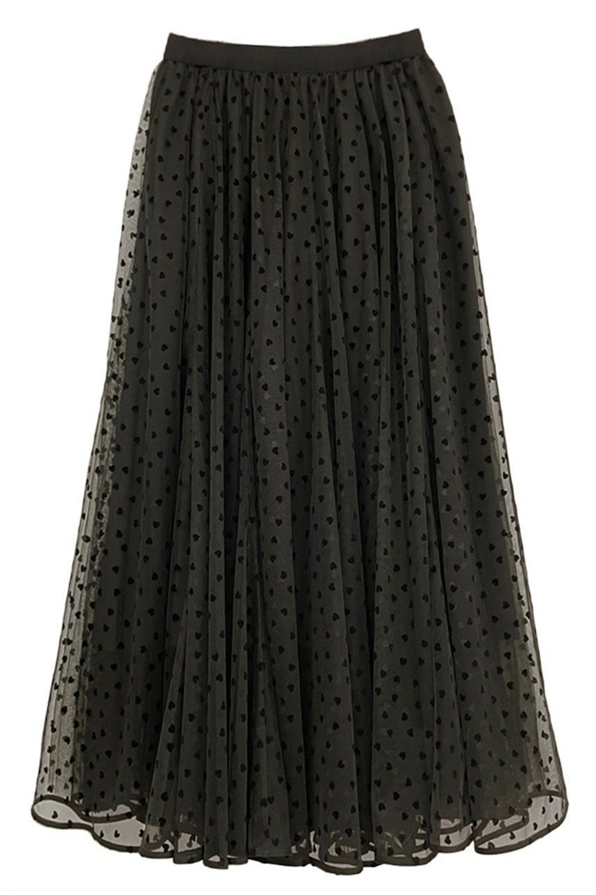 【レモンプレット/Lemonplet】のANGE LONG SKIRT インテリア・キッズ・メンズ・レディースファッション・服の通販 founy(ファニー) 　ファッション　Fashion　レディースファッション　Fashion for Women　スカート　Skirts　ロングスカート　Long Skirts / Maxi & Midi Skirts　チュール　Tulip, Tulip Motif　ベルベット　Velvet, Velvety　マキシ　Maxi, Full Length　ライニング　Inner Lining, Inner Fabric, Lined　リラックス　Relax, Relaxed Fit　ロマンティック　Romantic, Feminine Style　ロング　Long, Long-Length　エレガント 上品　Elegant　BLACK|ID: prp329100004487020 ipo3291000000032694932