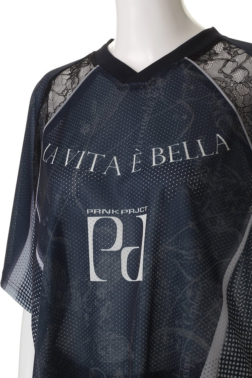 【プランク プロジェクト/PRANK PROJECT】のアストロノミーゲームシャツ / Astronomy Game Shirt 人気、トレンドファッション・服の通販 founy(ファニー) 　ファッション　Fashion　レディースファッション　Fashion for Women　トップス・カットソー　Cut & Sew Tops　シャツ・ブラウス・オフィスカジュアル　Elegant Blouses & Button-Ups　ロングTシャツ・Tシャツ　Longline T-Shirts & Tees　カットソー・ベーシックTシャツ　Cut-and-Sewn Tops / Stretch Tees & Basics　グラデーション　Gradient, Ombre　ショート　Short, Short Length　スポーティ　Sporty, Casual Athletic　スリーブ　Sleeve, Long Sleeve / Short Sleeve　ドット　Polka Dot, Dot Pattern　プリント　Print, Printed Pattern　メッシュ　Mesh, Net Fabric　レース　Lace, Lace Fabric　ロマンティック　Romantic, Feminine Style　other-5|ID: prp329100004488829 ipo3291000000036097118