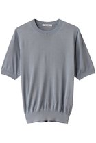 【スローン/SLOANE】の18G天竺 シルク ワイドフィット 半袖クルーネック ブルーグレー|ID: prp329100004488844 ipo3291000000032926223