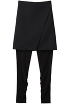 【プレインピープル/PLAIN PEOPLE】のポンチ×コットンフライススカート付きパンツ ブラック|ID: prp329100004488845 ipo3291000000032706538