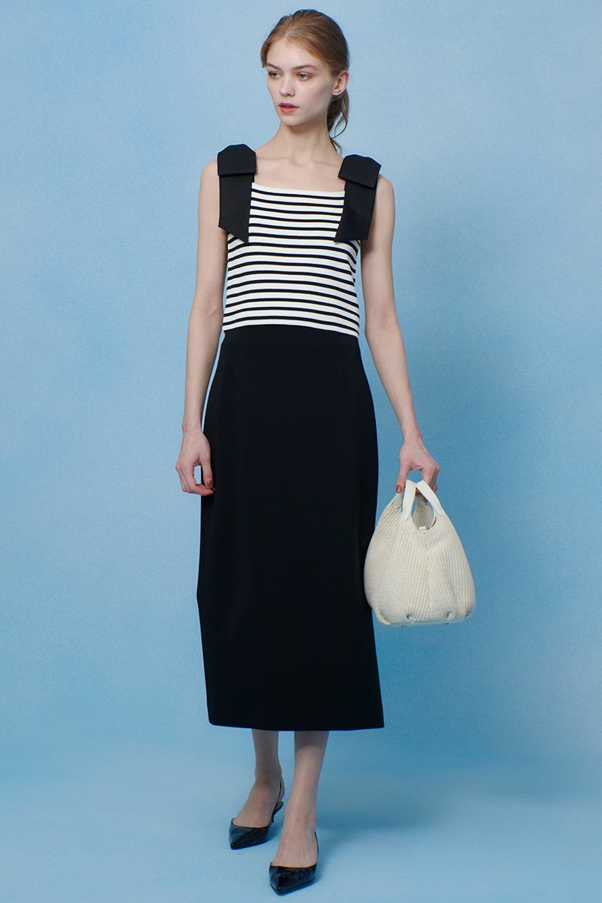 【アルアバイル/allureville】の【LOULOU WILLOUGHBY】ショルダーリボンミニタンクプルオーバー 人気、トレンドファッション・服の通販 founy(ファニー) 　ファッション　Fashion　レディースファッション　Fashion for Women　トップス・カットソー　Cut & Sew Tops　ニット　Knit Tops & Sweaters　カジュアルプルオーバー・ニットトップス　Pullovers & Knit Tops / Casual Pullovers　アシンメトリー　Asymmetrical Style　ショルダー　Shoulder, Shoulder Strap　シンプル　Simple, Minimal　タンク　Tank Top, Sleeveless Top　トレンド　Trend, Trending Now　リボン　Ribbon, Bow　今季　This Season, Current Season　other-4|ID: prp329100004488850 ipo3291000000032807488