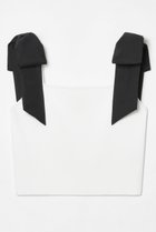 【アルアバイル/allureville】の【LOULOU WILLOUGHBY】ショルダーリボンミニタンクプルオーバー オフホワイト|ID:prp329100004488850