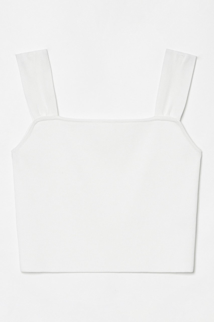 【アルアバイル/allureville】の【LOULOU WILLOUGHBY】ショルダーリボンミニタンクプルオーバー 人気、トレンドファッション・服の通販 founy(ファニー) 　ファッション　Fashion　レディースファッション　Fashion for Women　トップス・カットソー　Cut & Sew Tops　ニット　Knit Tops & Sweaters　カジュアルプルオーバー・ニットトップス　Pullovers & Knit Tops / Casual Pullovers　アシンメトリー　Asymmetrical Style　ショルダー　Shoulder, Shoulder Strap　シンプル　Simple, Minimal　タンク　Tank Top, Sleeveless Top　トレンド　Trend, Trending Now　リボン　Ribbon, Bow　今季　This Season, Current Season　other-3|ID: prp329100004488850 ipo3291000000036259861