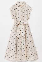 【アルアバイル/allureville】の【LOULOU WILLOUGHBY】オーガンドットウエストリボンワンピース 人気、トレンドファッション・服の通販 founy(ファニー) ファッション Fashion レディースファッション Fashion for Women ワンピース Dresses チュニック Tunic Tops & Dresses オーガンジー Organza Fabric チュニック Tunic, Long Top ドット Polka Dot, Dot Pattern フィット Fit, Slim Fit プリント Print, Printed Pattern リボン Ribbon, Bow エレガント 上品 Elegant |ID:prp329100004488851