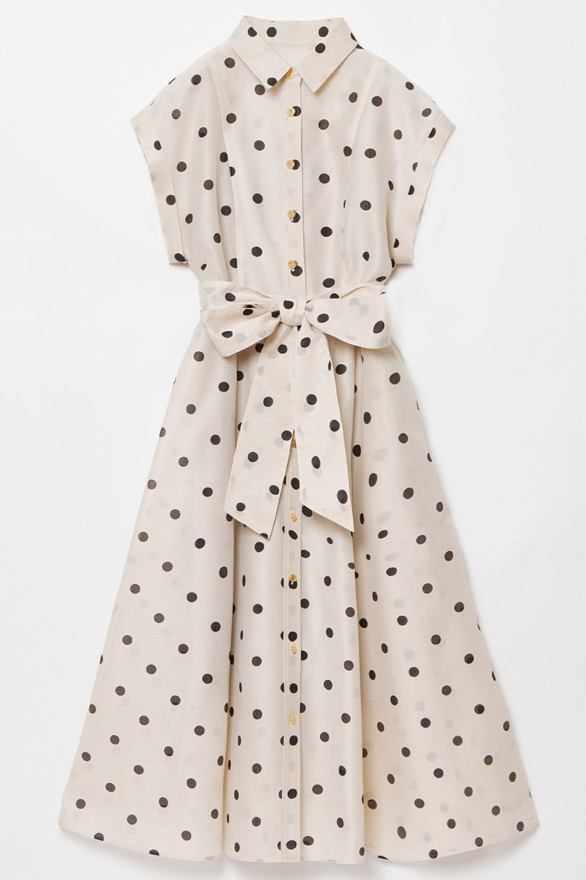 【アルアバイル/allureville】の【LOULOU WILLOUGHBY】オーガンドットウエストリボンワンピース 人気、トレンドファッション・服の通販 founy(ファニー) ファッション Fashion レディースファッション Fashion for Women ワンピース Dresses チュニック Tunic Tops & Dresses オーガンジー Organza Fabric チュニック Tunic, Long Top ドット Polka Dot, Dot Pattern フィット Fit, Slim Fit プリント Print, Printed Pattern リボン Ribbon, Bow エレガント 上品 Elegant other-1|ID: prp329100004488851 ipo3291000000035864411