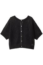 【エリオポール/heliopole】のグリッタークロッシェ2WAYニット 人気、トレンドファッション・服の通販 founy(ファニー) ファッション Fashion レディースファッション Fashion for Women トップス・カットソー Cut & Sew Tops ニット Knit Tops & Sweaters カジュアルプルオーバー・ニットトップス Pullovers & Knit Tops / Casual Pullovers インナー Innerwear スリーブ Sleeve, Long Sleeve / Short Sleeve ハーフ Half, Half-Length thumbnail ブラック|ID: prp329100004488855 ipo3291000000032795758