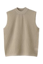 【エリオポール/heliopole】のスリーブレスアイレットニット ベージュ|ID: prp329100004488859 ipo3291000000035066474